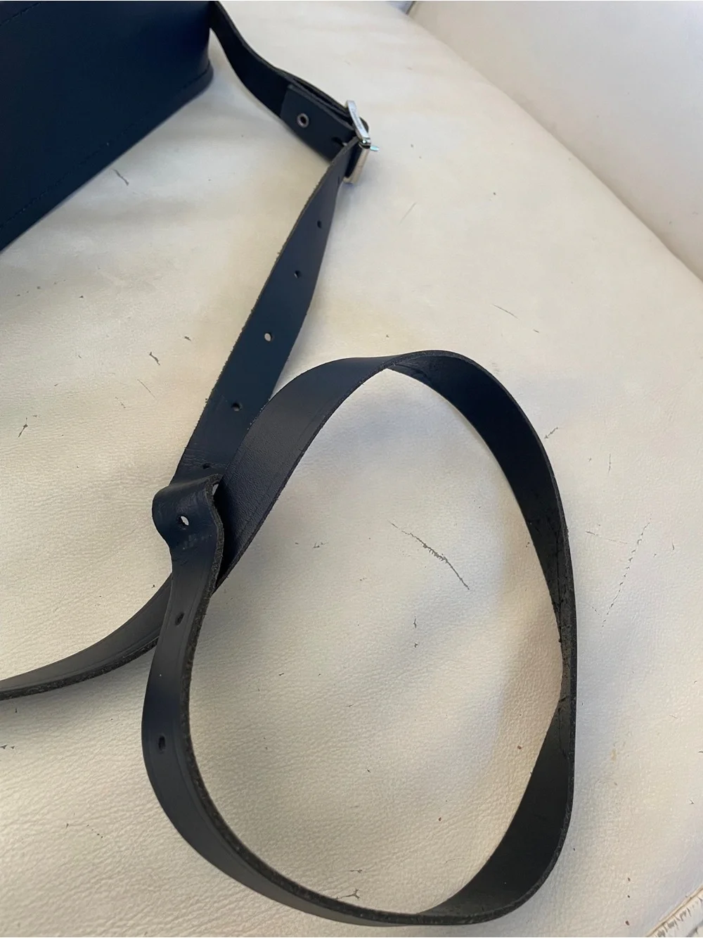 🇬🇧 The Cambridge Satchel Company-Black Leather and Calf Skin Messenger Bag